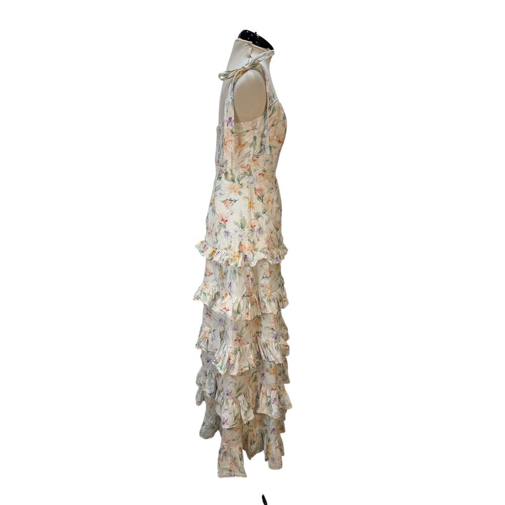 Mable Floral Tiered Ruffle Maxi | Wedding Guest | Garden Party | Bridal | Size S - Picture 3 of 8